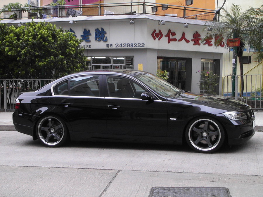 photo 1 BMW 330 custom wheels RAYS G-Games 99B 19x8.5, ET +35, tire size 235/35 R19. 19x9.5 ET+40 265/30 R19