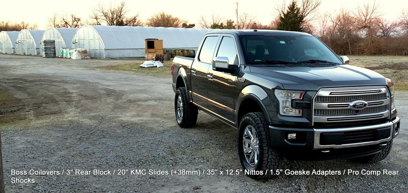 photo 2 Ford F-150 custom wheels KMC Slide 20x, ET +38, tire size 315/60 R20. x ET
