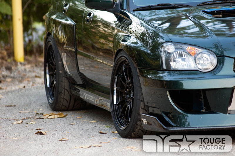 photo 2 Subaru Impreza WRX STi custom wheels Enkei NTO3+M 18x9.5, ET +22, tire size 255/35 R18. 18x9.5 ET+24 