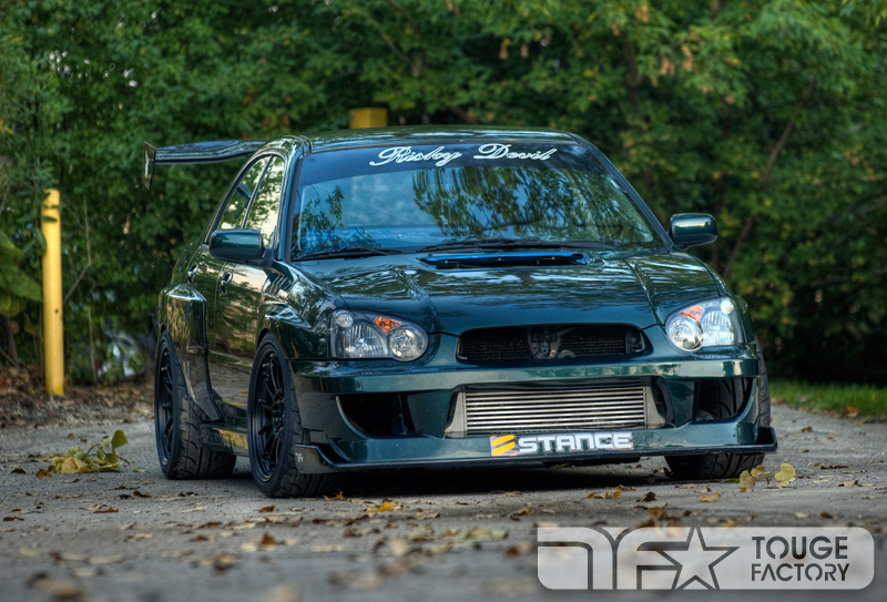 photo 3 Subaru Impreza WRX STi custom wheels Enkei NTO3+M 18x9.5, ET +22, tire size 255/35 R18. 18x9.5 ET+24 