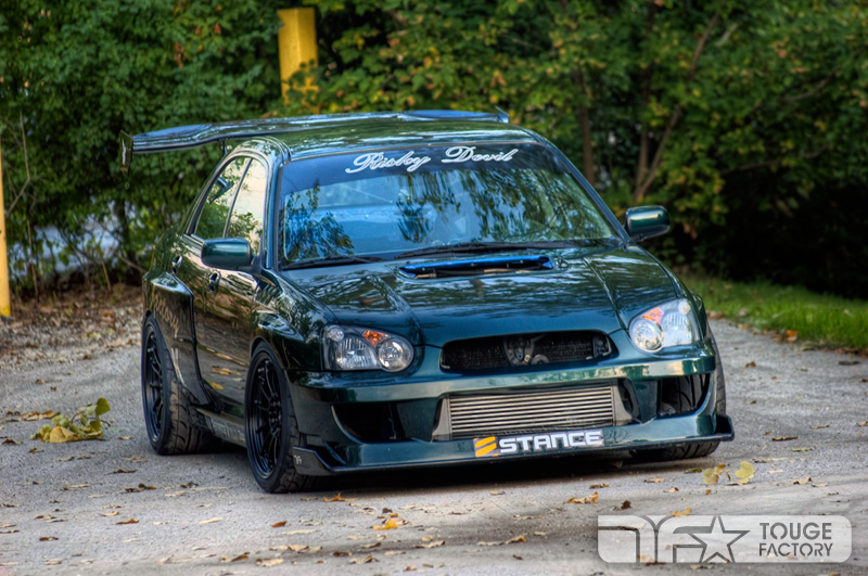 photo 4 Subaru Impreza WRX STi custom wheels Enkei NTO3+M 18x9.5, ET +22, tire size 255/35 R18. 18x9.5 ET+24 