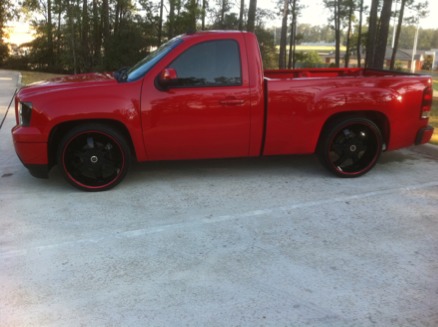 photo 2 GMC Sierra 1500 custom wheels   24x, ET , tire size 275/30 R24. x ET 