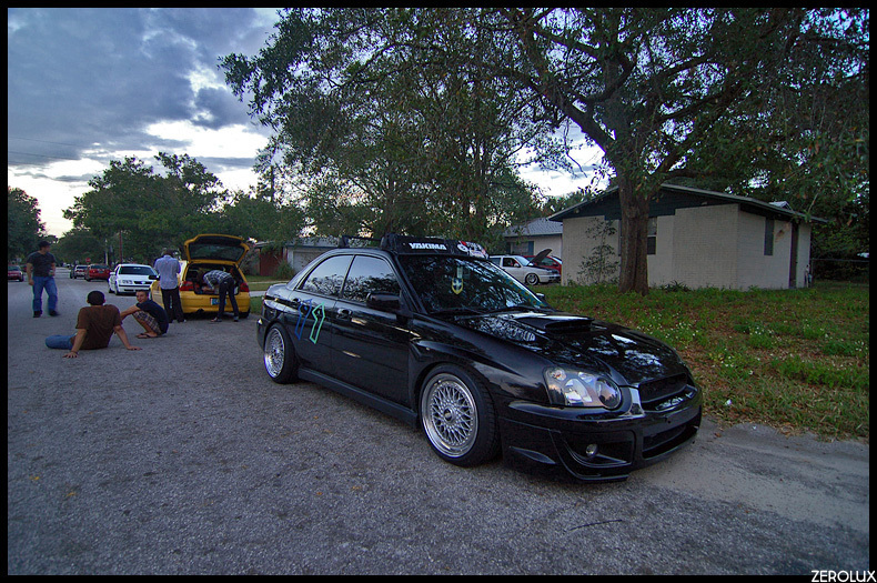 photo 6 Subaru Impreza WRX custom wheels BBS RS 17x8.0, ET +7, tire size 205/45 R17. 17x9.0 ET+10 215/45 R17