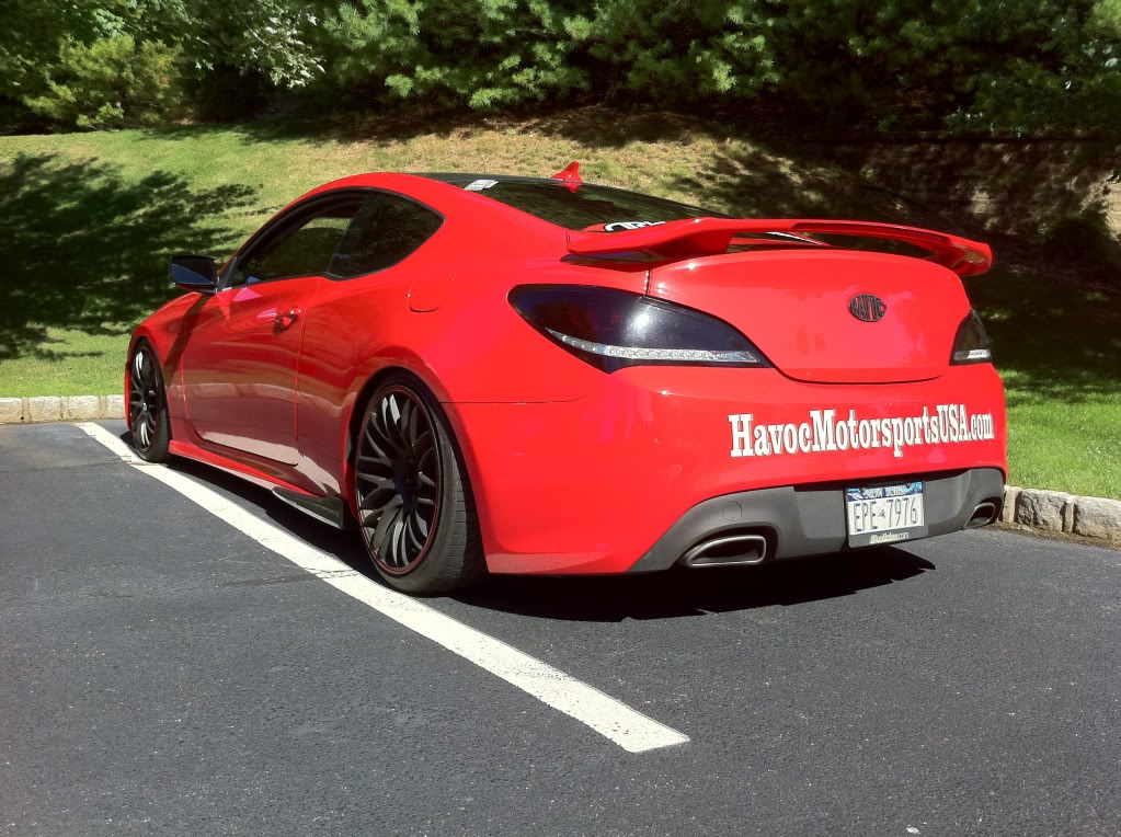photo 1 Hyundai Genesis Coupe custom wheels   19x10.0, ET +20, tire size X R19. x ET 