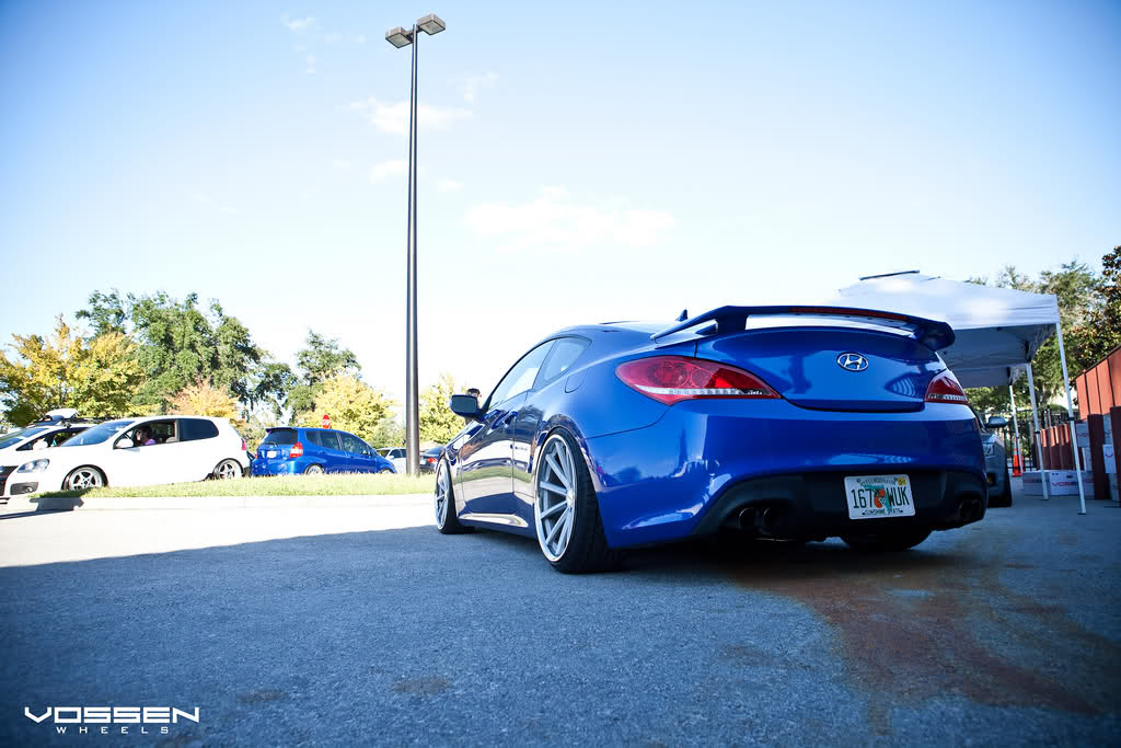 photo 1 Hyundai Genesis Coupe custom wheels Vossen VVS CV1 Matte Silver  20x10.5, ET , tire size 235/35 R20. x ET 