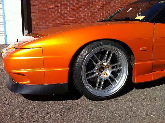 photo 2 Nissan S13 custom wheels Enkei RPF1 18x9.5, ET 0, tire size 215/40 R18. 18x9.5 ET+10 225/40 R18