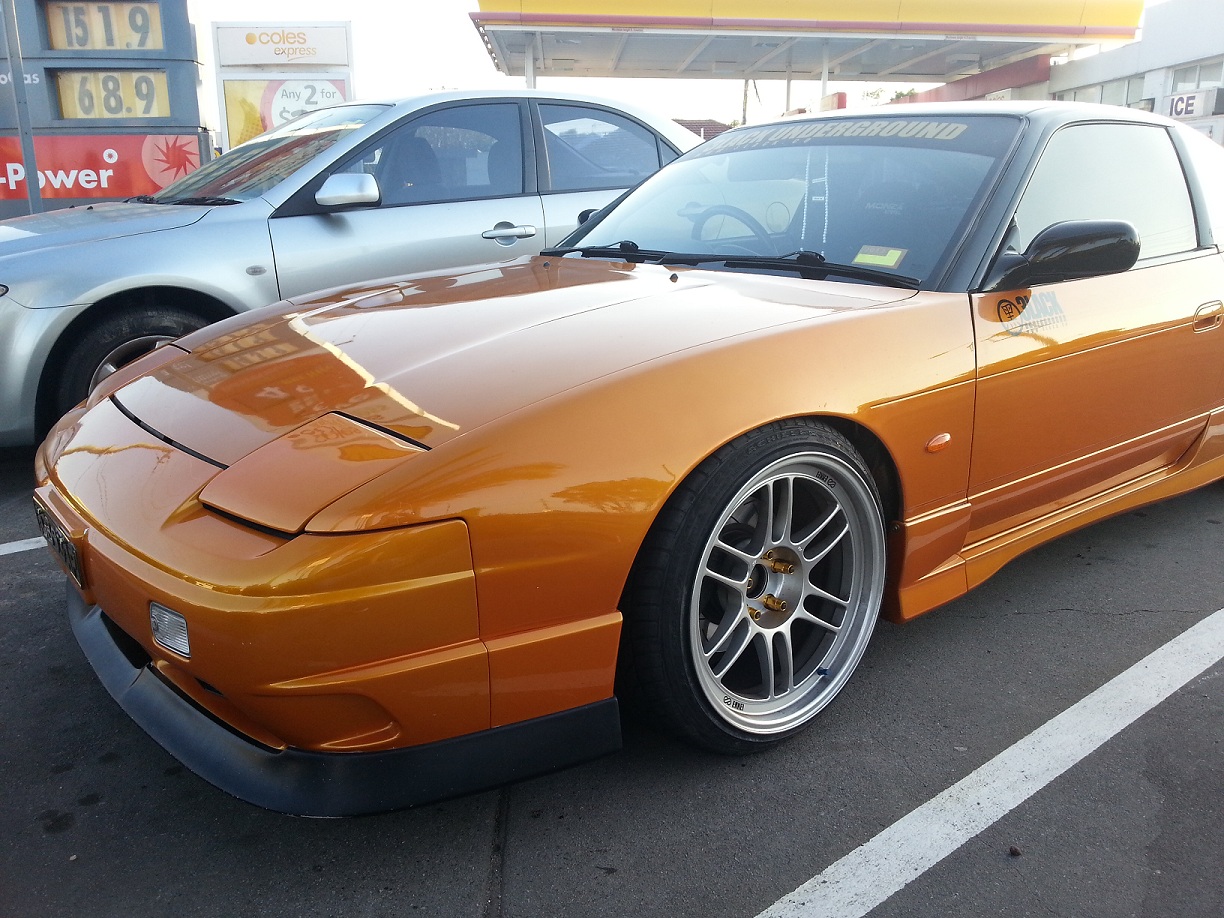 photo 3 Nissan S13 custom wheels Enkei RPF1 18x9.5, ET 0, tire size 215/40 R18. 18x9.5 ET+10 225/40 R18