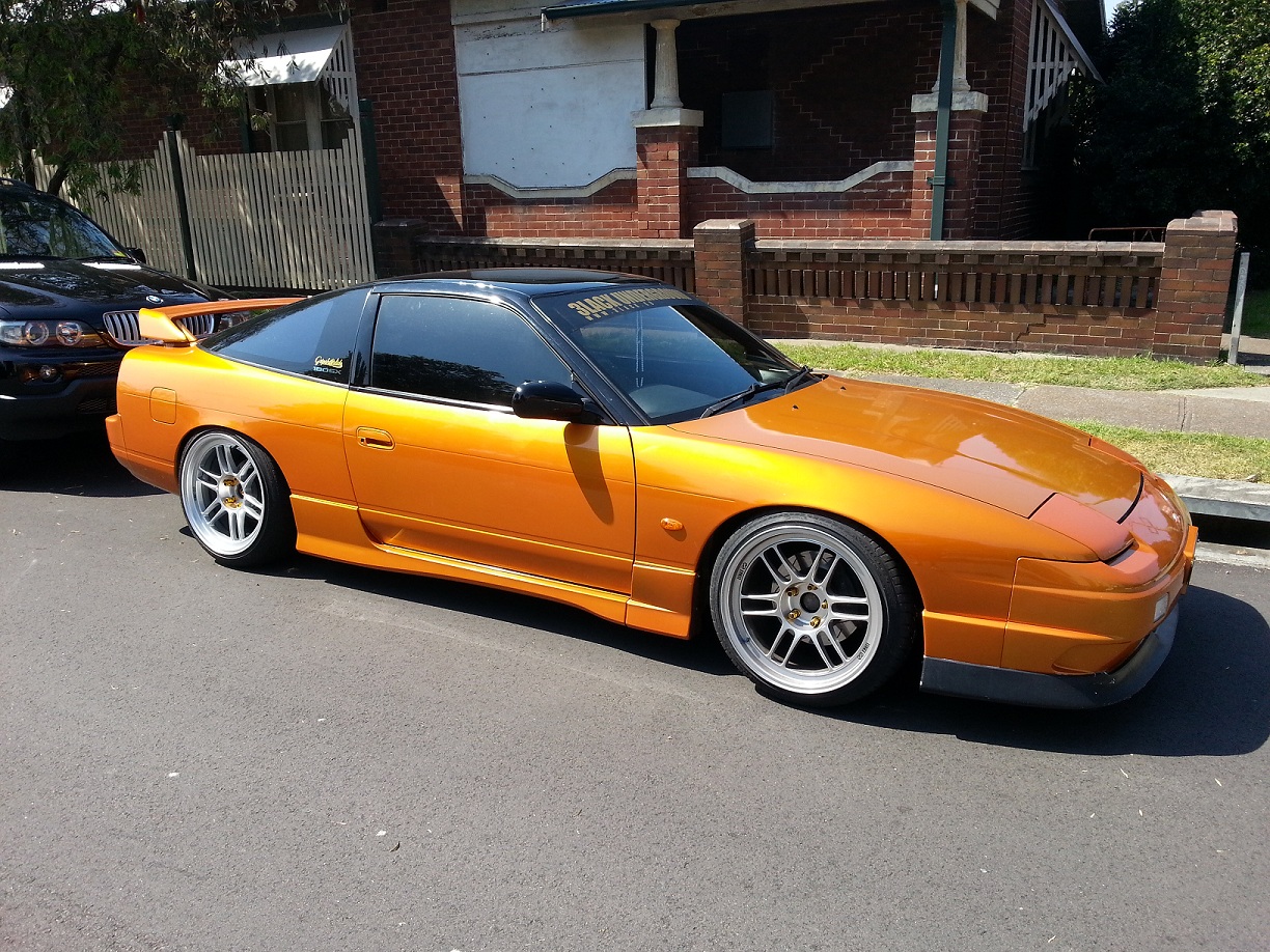 photo 4 Nissan S13 custom wheels Enkei RPF1 18x9.5, ET 0, tire size 215/40 R18. 18x9.5 ET+10 225/40 R18