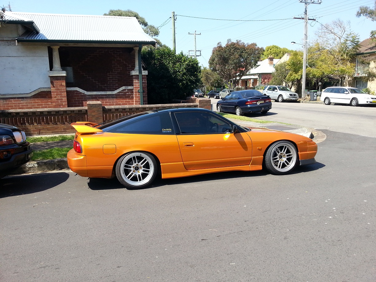 photo 5 Nissan S13 custom wheels Enkei RPF1 18x9.5, ET 0, tire size 215/40 R18. 18x9.5 ET+10 225/40 R18