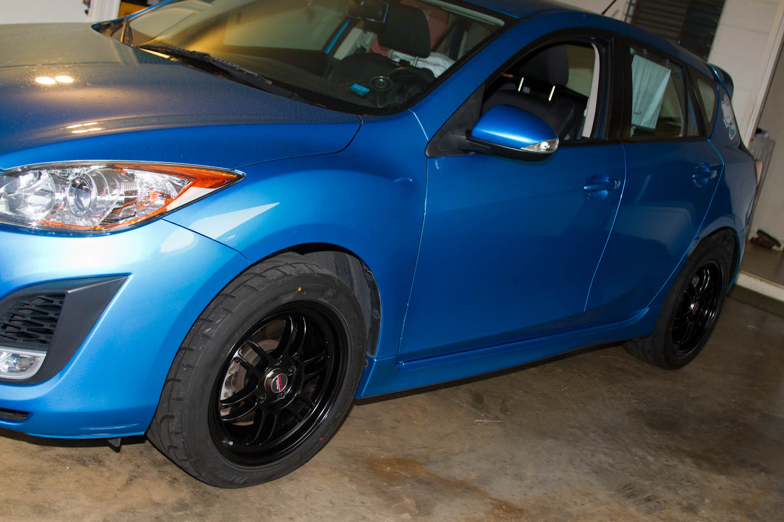 photo 1 Mazda Mazda3 custom wheels Enkei  RPF-1 17x8.0, ET +46, tire size 245/45 R17. x ET