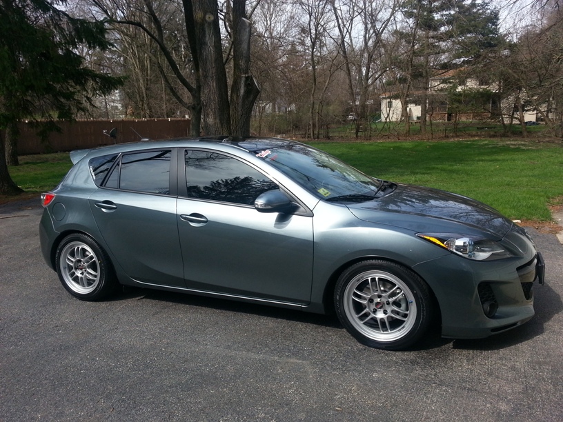 photo 1 Mazda Mazda3 custom wheels Enkei RPF1 17x8.0, ET +46, tire size 225/45 R17. x ET