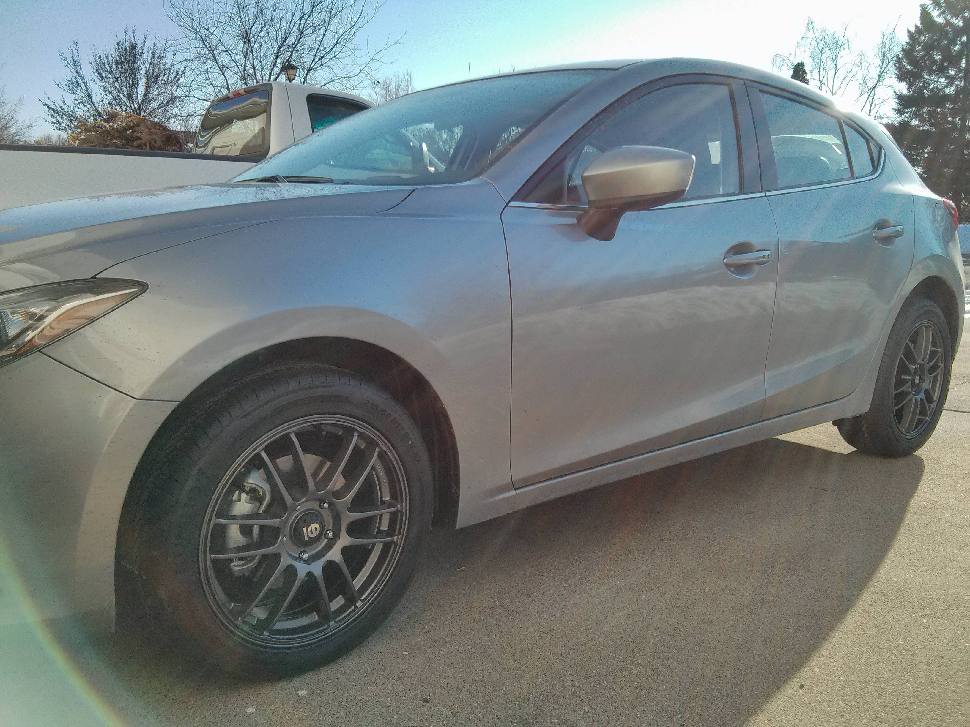photo 1 Mazda Mazda3 custom wheels   17x7.0, ET +45, tire size 245/50 R17. x ET 
