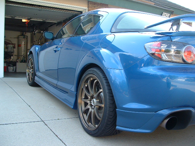 photo 2 Mazda RX-8 custom wheels Volk CE28N 19x8.0, ET +35, tire size 245/35 R19. 19x9.0 ET+44 275/30 R19
