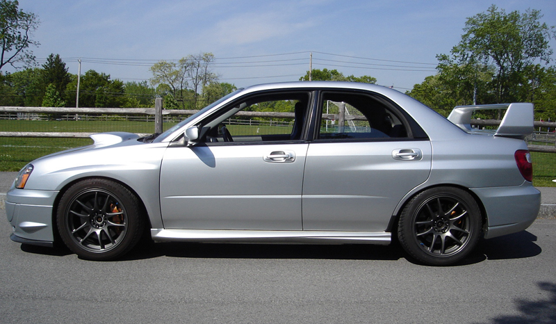 photo 1 Subaru Impreza WRX STi custom wheels Work Wheels Emotion CR Kai 17x9.0, ET +34, tire size 235/45 R17. 17x9.0 ET+39 