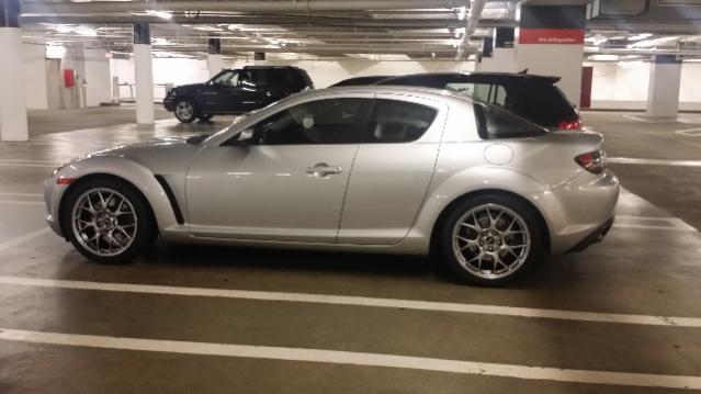 photo 1 Mazda RX-8 custom wheels BBS Evo X MR 18x8.5, ET +38, tire size 245/40 R18. x ET 
