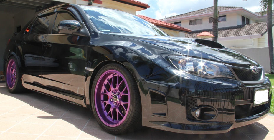 photo 4 Subaru Impreza WRX custom wheels KOYA BS TEK 18x9.0, ET +35, tire size 275/35 R18. x ET