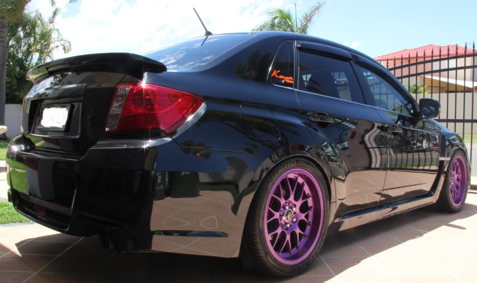 photo 8 Subaru Impreza WRX custom wheels KOYA BS TEK 18x9.0, ET +35, tire size 275/35 R18. x ET