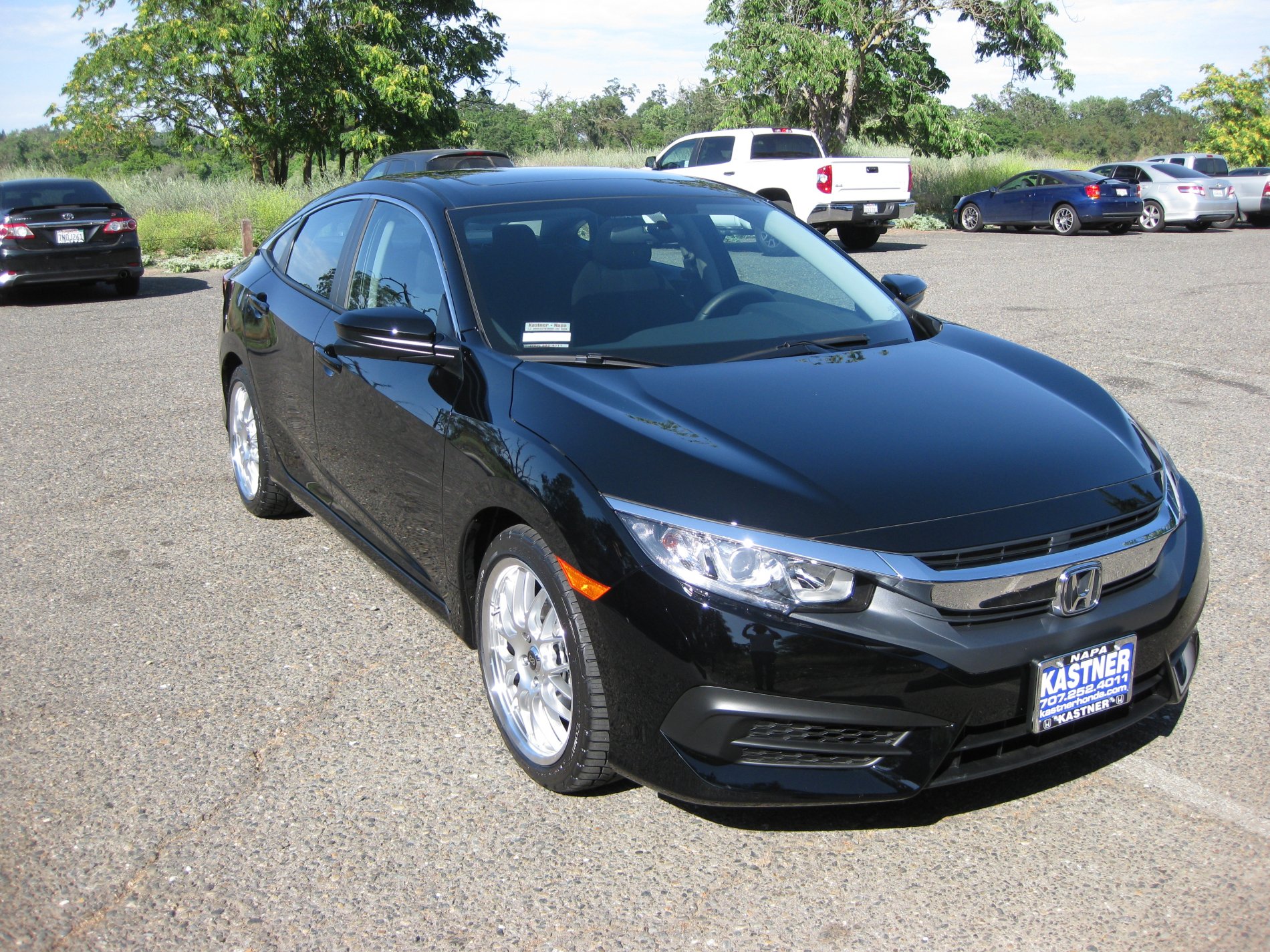 photo 2 Honda Civic custom wheels Enkei Lusso 18x7.5, ET +42, tire size 215/45 R18. x ET