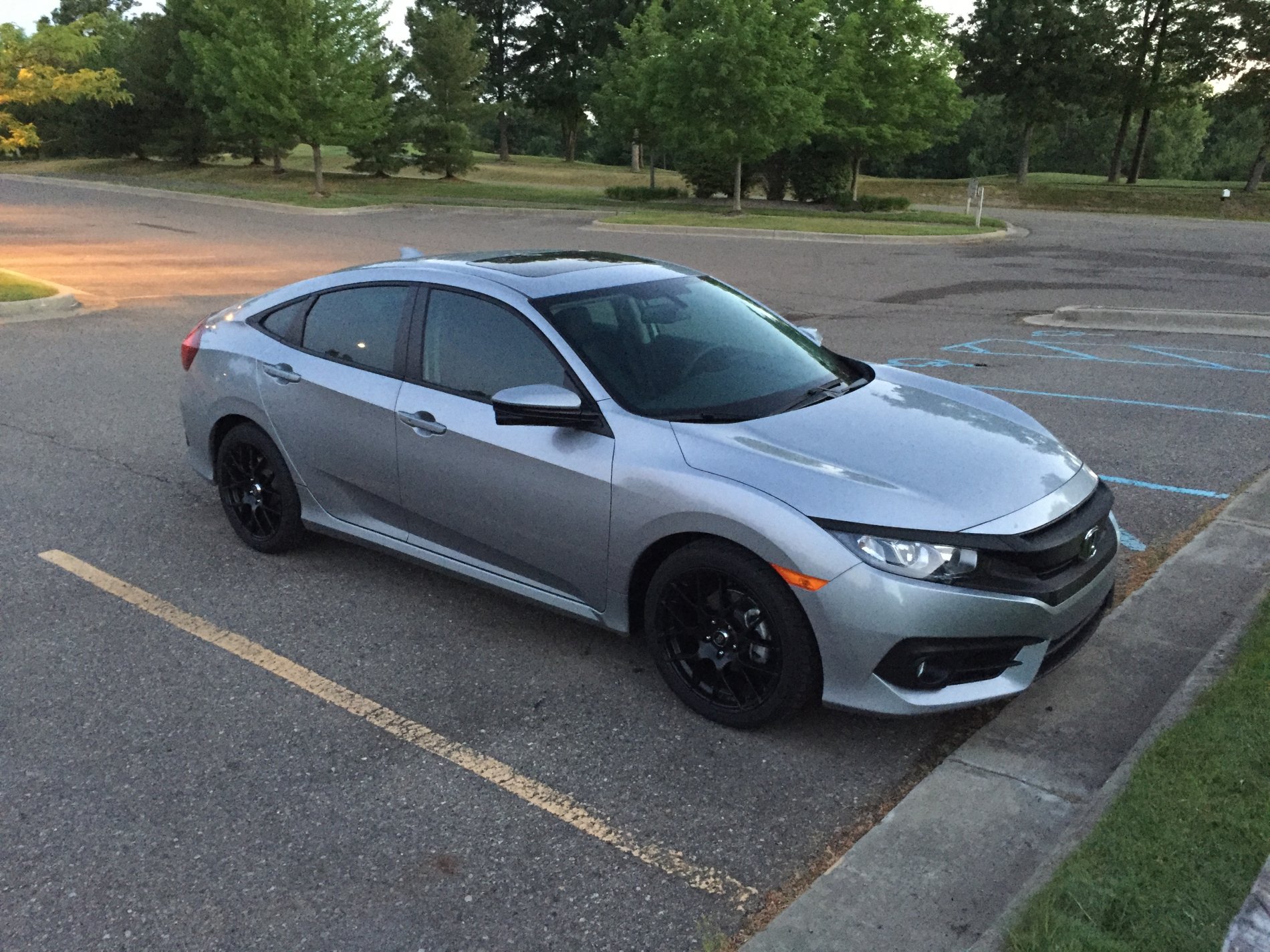 photo 1 Honda Civic custom wheels Enkei Raijin  18x, ET , tire size 235/40 R18. x ET 