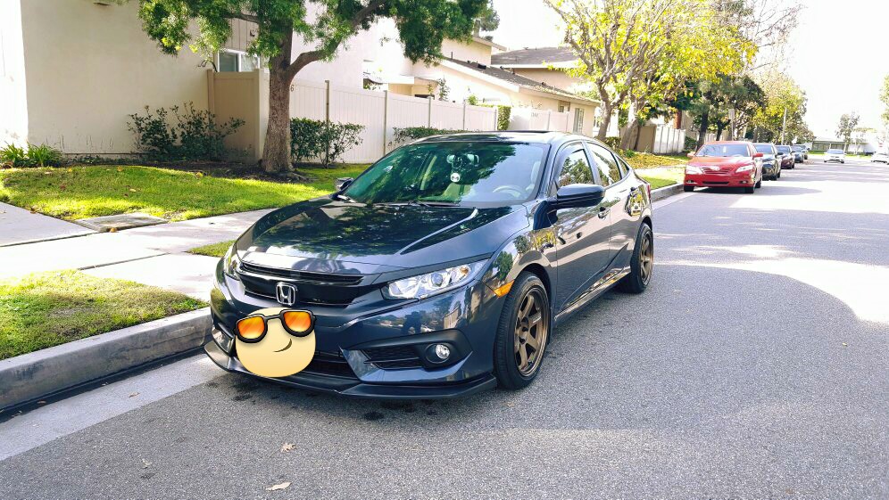 photo 1 Honda Civic custom wheels Volk  TE37 17x9.0, ET , tire size X R17. 17x9.5 ET 