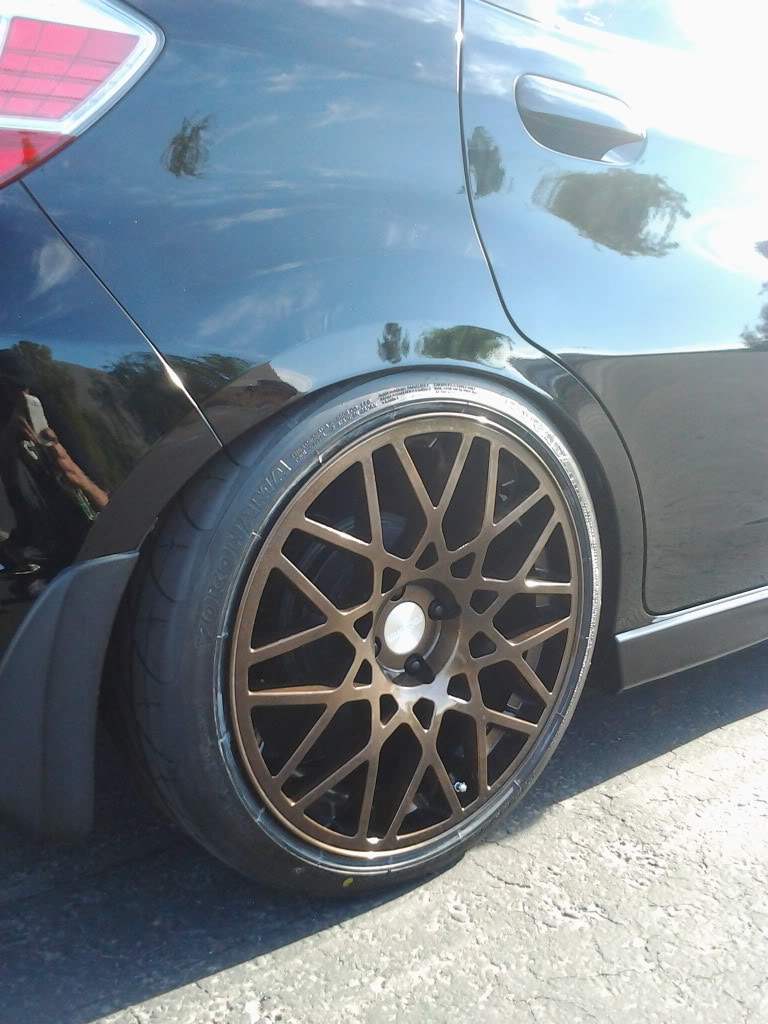 photo 1 Honda Fit custom wheels Rotiform BLQ 18x8.5, ET +45, tire size 215/40 R18. x ET