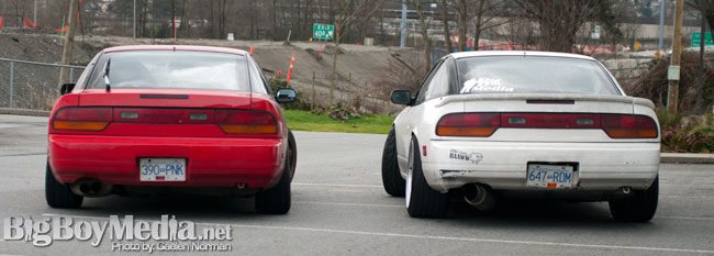 photo 4 Nissan S13 custom wheels Enkei RPF1 17x9.5, ET 0, tire size 255/35 R17. 18x10.5 ET+15 265/35 R18