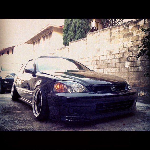 photo 1 Honda Civic custom wheels Work Meister S1 16x9.5, ET +10, tire size 205/40 R16. 16x9.5 ET+1 205/40 R16