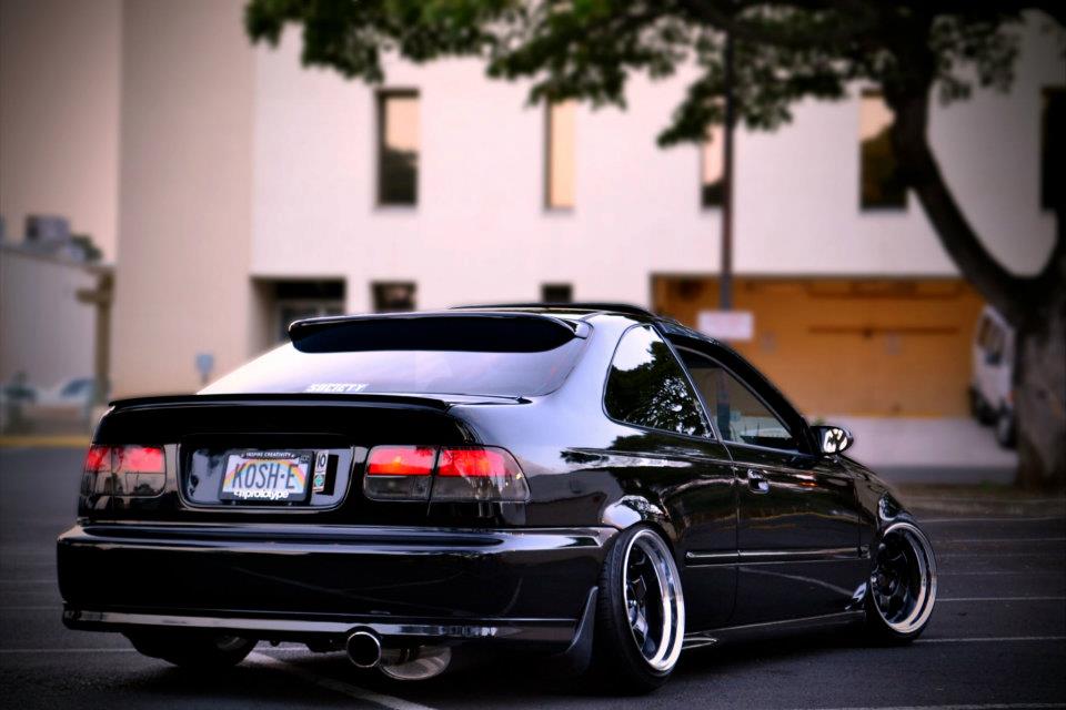 photo 2 Honda Civic custom wheels Work Meister S1 16x9.5, ET +10, tire size 205/40 R16. 16x9.5 ET+1 205/40 R16