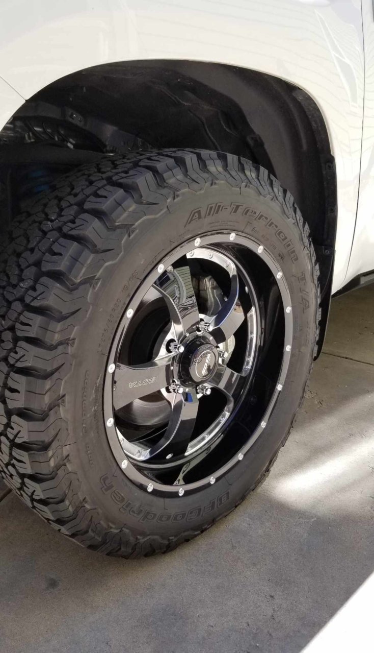 photo 2 Toyota Tundra custom wheels Sota  Novakane 20x9.0, ET +25, tire size 275/60 R20. x ET