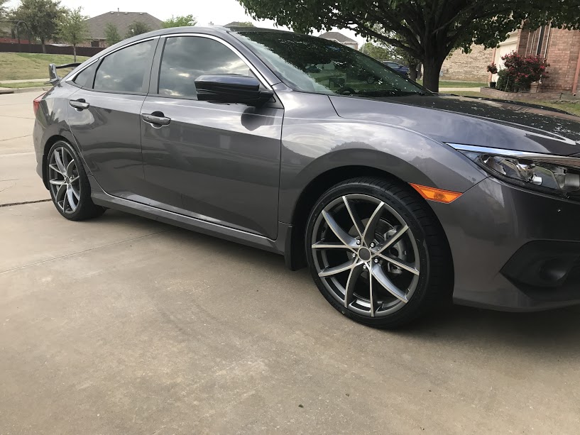 photo 2 Honda Civic custom wheels   19x8.0, ET +40, tire size 235/35 R19. x ET