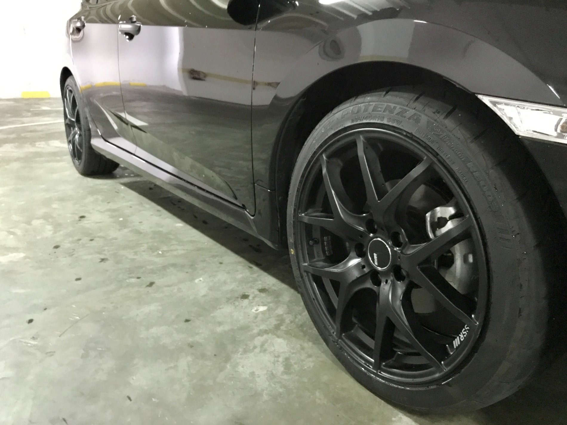 photo 2 Honda Civic custom wheels   18x, ET , tire size 235/40 R18. x ET