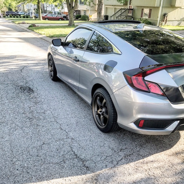 photo 1 Honda Civic custom wheels   18x9.0, ET , tire size 235/40 R18. x ET