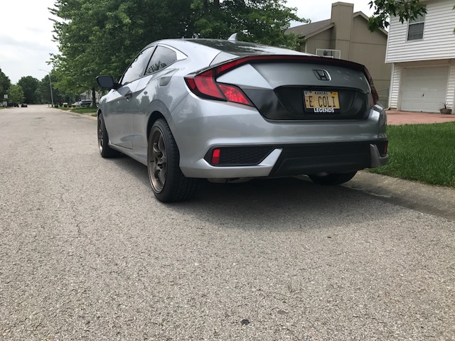 photo 2 Honda Civic custom wheels   18x9.0, ET , tire size 235/40 R18. x ET