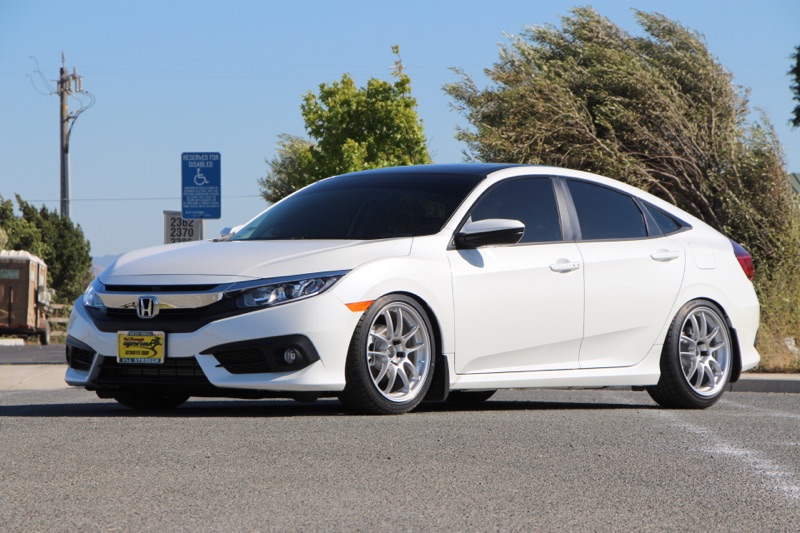 photo 2 Honda Civic custom wheels   18x8.5, ET +30, tire size 235/40 R18. 18x9.5 ET+35 245/40 R18