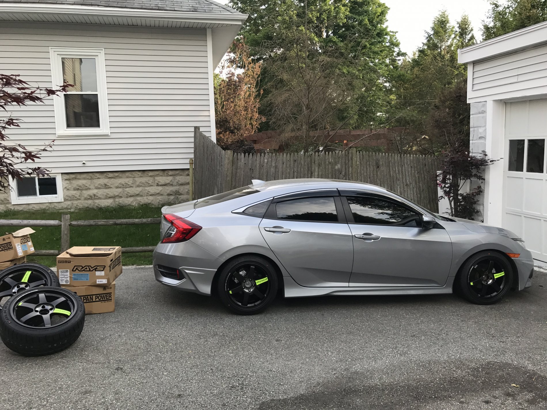 photo 2 Honda Civic custom wheels   18x9.5, ET +39, tire size 235/40 R18. x ET