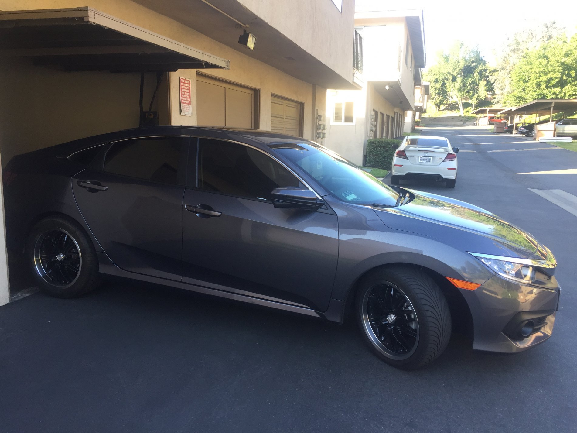 photo 2 Honda Civic custom wheels   18x8.0, ET +38, tire size 235/40 R18. 18x9.0 ET 275/40 R18