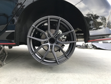 photo 2 Honda Civic custom wheels   18x8.5, ET +35, tire size 245/40 R18. x ET