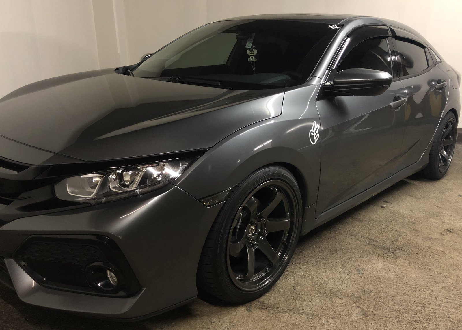 photo 2 Honda Civic custom wheels   18x9.5, ET +38, tire size 245/40 R18. x ET