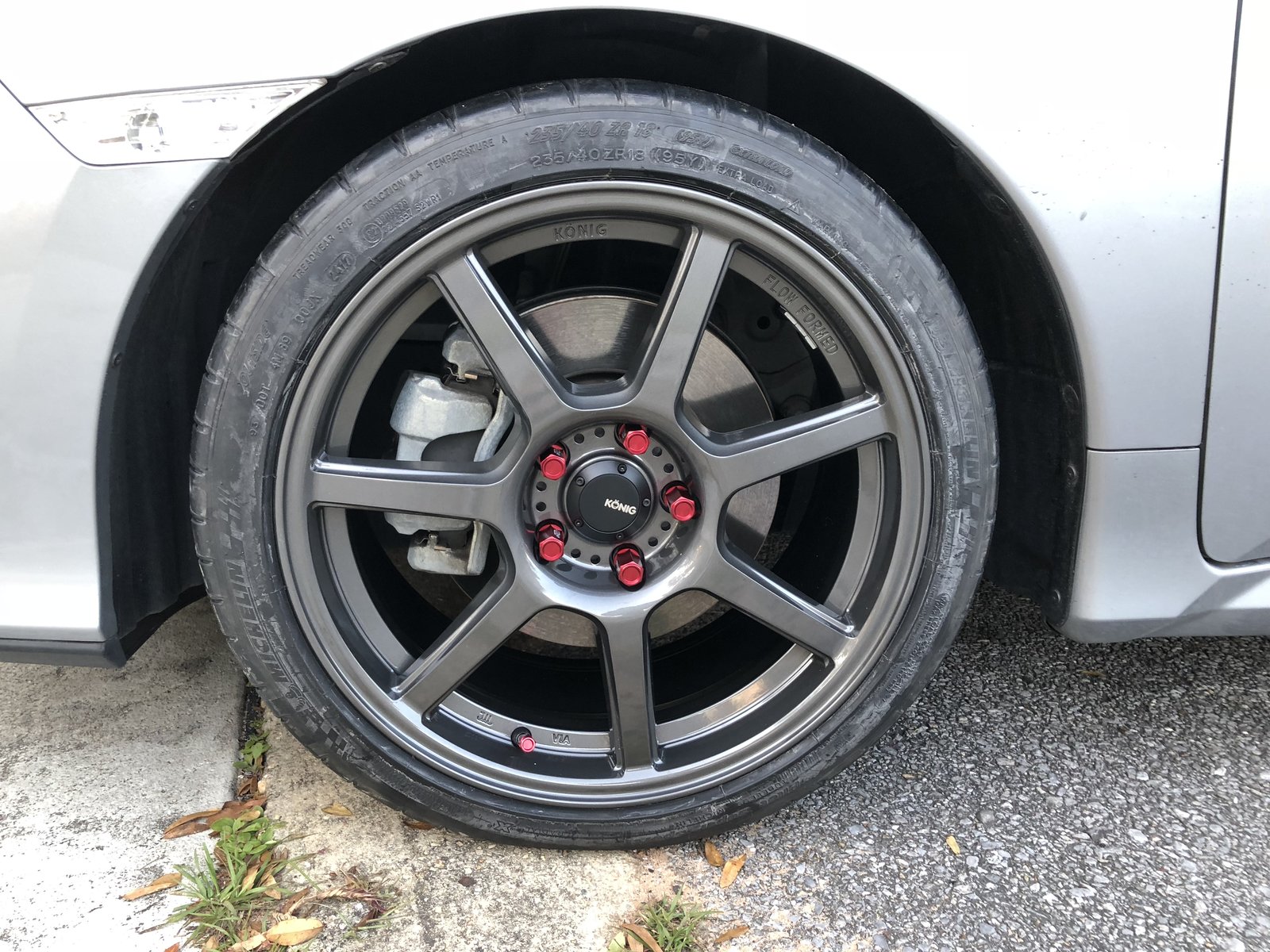 photo 1 Honda Civic custom wheels   18x8.5, ET +35, tire size 235/40 R18. x ET