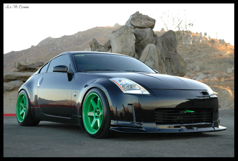 photo 1 Nissan 350Z custom wheels Rays Engineering Volk Racing TE37 19x9.5, ET +12, tire size 245/35 R19. 19x10.5 ET+12 275/35 R19