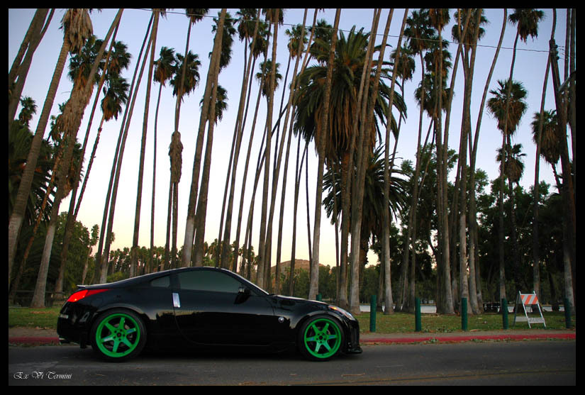 photo 2 Nissan 350Z custom wheels Rays Engineering Volk Racing TE37 19x9.5, ET +12, tire size 245/35 R19. 19x10.5 ET+12 275/35 R19