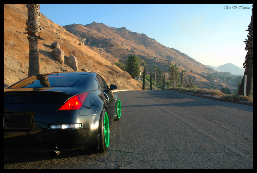 photo 5 Nissan 350Z custom wheels Rays Engineering Volk Racing TE37 19x9.5, ET +12, tire size 245/35 R19. 19x10.5 ET+12 275/35 R19