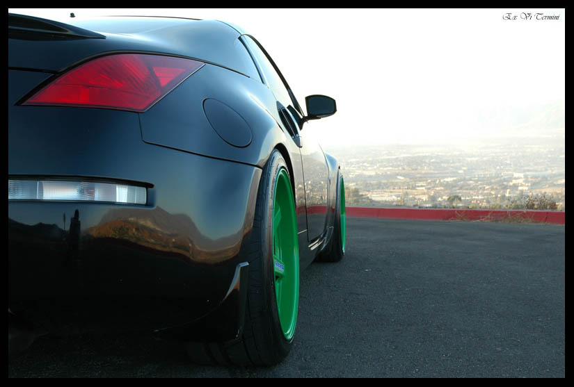 photo 6 Nissan 350Z custom wheels Rays Engineering Volk Racing TE37 19x9.5, ET +12, tire size 245/35 R19. 19x10.5 ET+12 275/35 R19