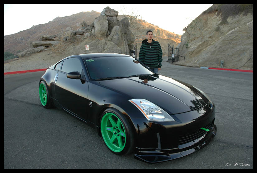 photo 8 Nissan 350Z custom wheels Rays Engineering Volk Racing TE37 19x9.5, ET +12, tire size 245/35 R19. 19x10.5 ET+12 275/35 R19