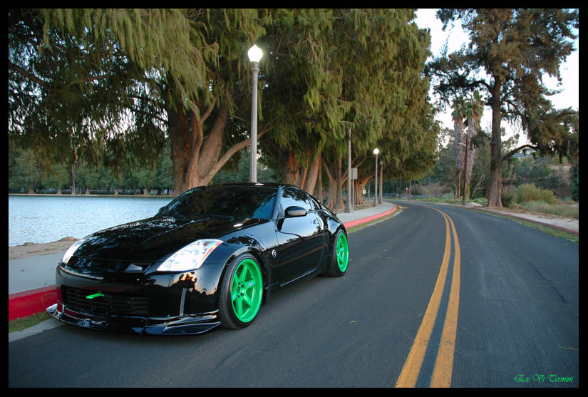 photo 9 Nissan 350Z custom wheels Rays Engineering Volk Racing TE37 19x9.5, ET +12, tire size 245/35 R19. 19x10.5 ET+12 275/35 R19