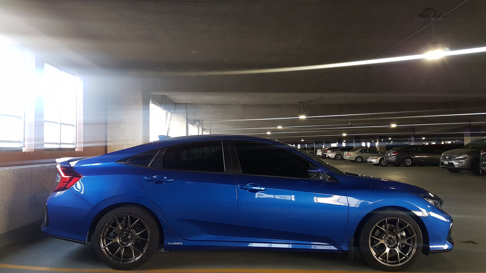 photo 1 Honda Civic custom wheels   18x8.5, ET +35, tire size 235/40 R18. x ET