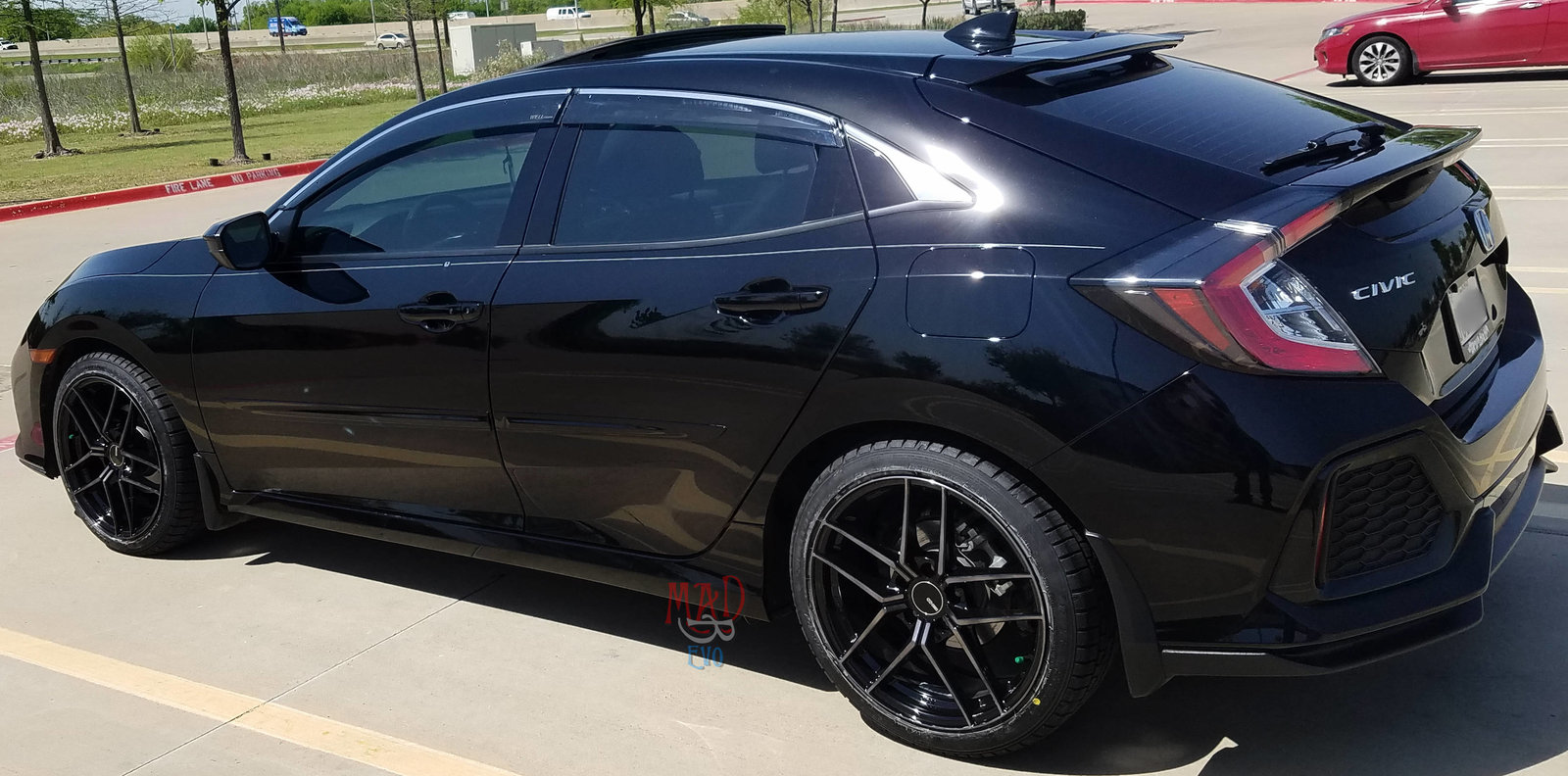 photo 2 Honda Civic custom wheels   18x8.5, ET +35, tire size 235/40 R18. x ET