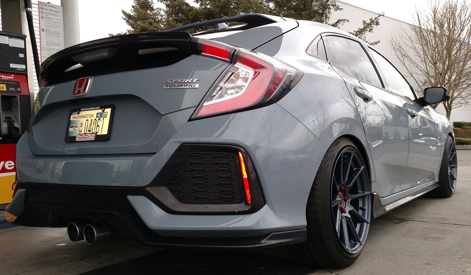 photo 1 Honda Civic custom wheels   18x9.5, ET +35, tire size 235/40 R18. x ET