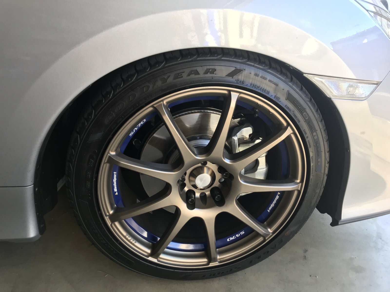 photo 1 Honda Civic custom wheels   18x8.5, ET +36, tire size 235/40 R18. x ET