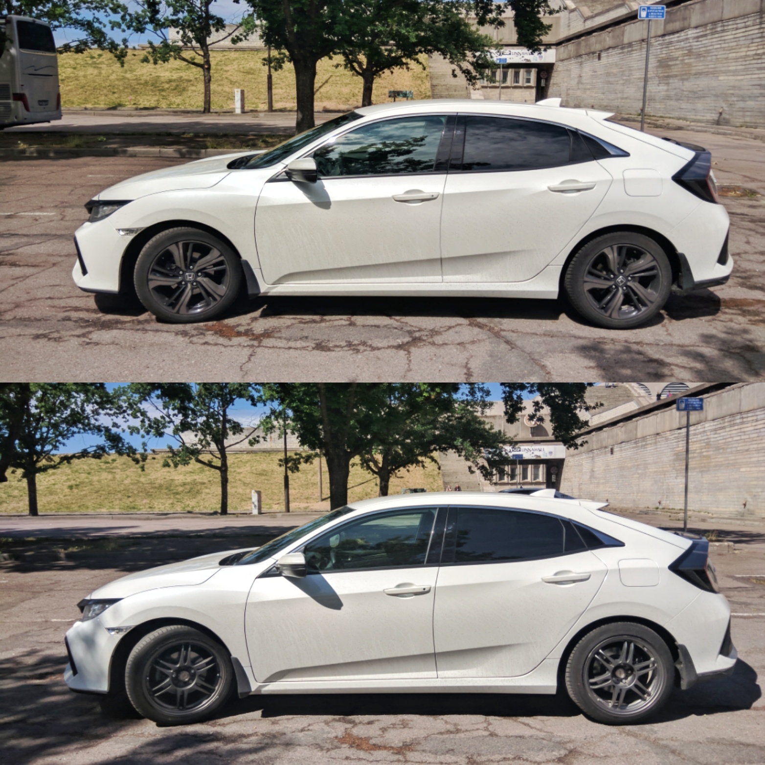 photo 2 Honda Civic custom wheels   17x7.0, ET +35, tire size 235/45 R17. 17x9.0 ET